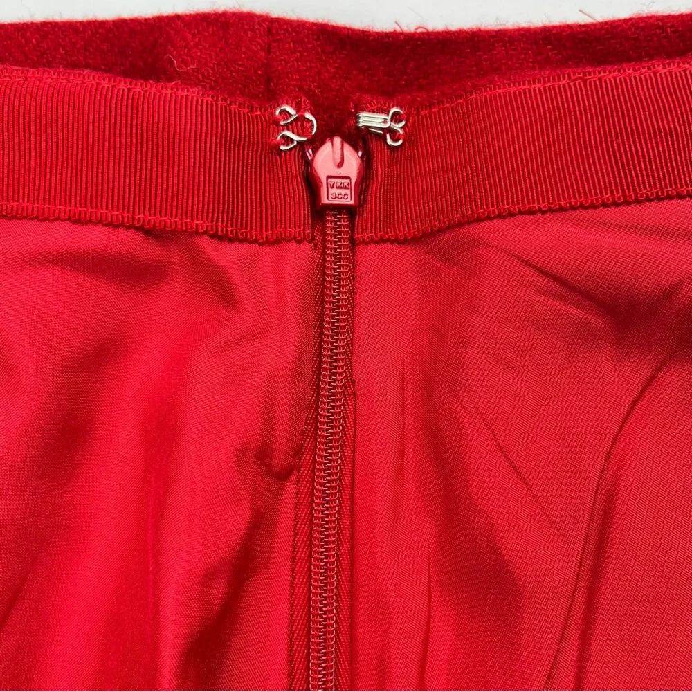 Talbots Red Wool Blend Scallop Hem‎ Skirt – Size 12P